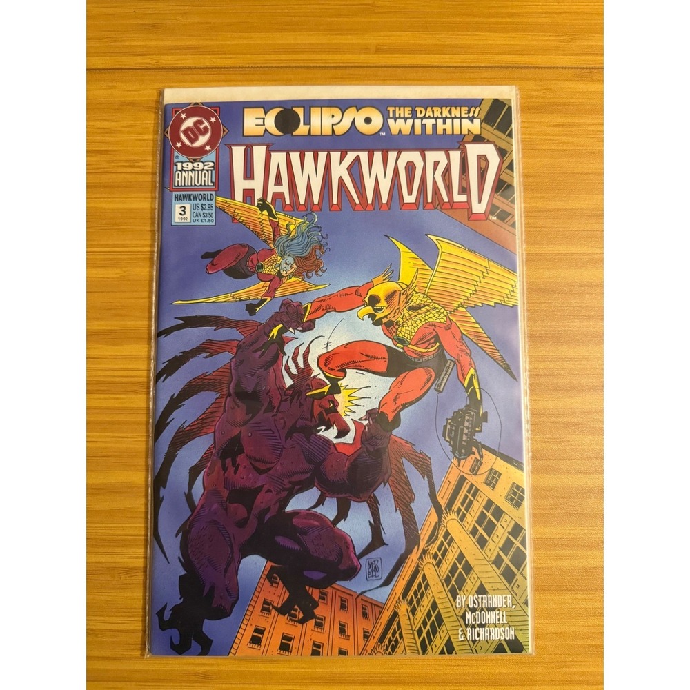 DC Comics Hawkworld Annual 3 1992 Eclipso The Darkness Within Comic Book